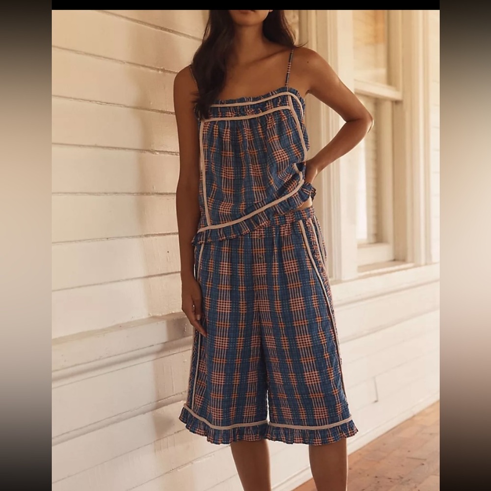 Anthropology LyreBird Ruffle Apron Cami Top - Picture 3 of 8